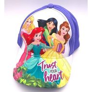 [아마존베스트]Disney Princess Little Girls Hat Baseball Cap Ariel Belle Aurora Age 3-6 Years