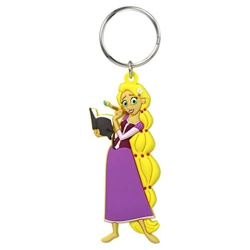 디즈니 [아마존베스트]Disney Tangled Princess Rapunzel Figure Soft Touch PVC Key Ring Key Accessory