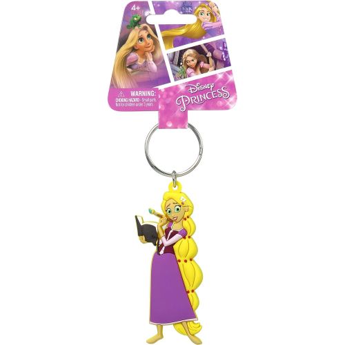 디즈니 [아마존베스트]Disney Tangled Princess Rapunzel Figure Soft Touch PVC Key Ring Key Accessory