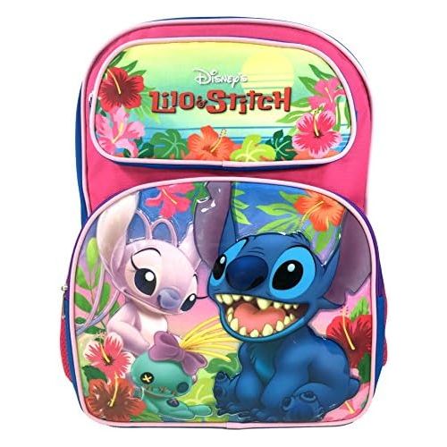 디즈니 [아마존베스트]Amazon.com | Disney Lilo and Stitch 16 Girls/Boys Large School Backpack-07656 | Kids Backpacks