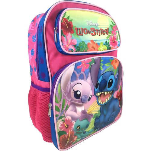 디즈니 [아마존베스트]Amazon.com | Disney Lilo and Stitch 16 Girls/Boys Large School Backpack-07656 | Kids Backpacks