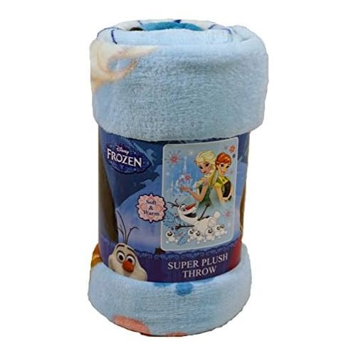 디즈니 [아마존베스트]Disney The Northwest Company Frozen Movie Frozen Wonderland 46x60 Micro Raschel Plush Throw