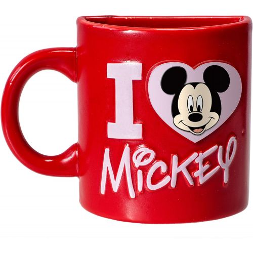 디즈니 [아마존베스트]Disney 85028 Mickey Half Mug Magnet- Red Novelty