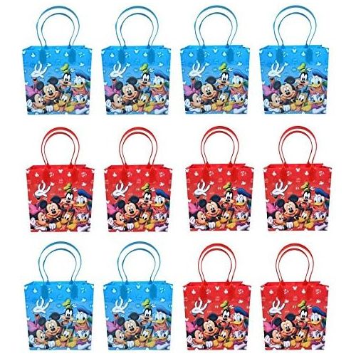 디즈니 [아마존베스트]Disney Mickey & Minnie Mouse Goodie/Favor/Gift Bags for Kids 12pc