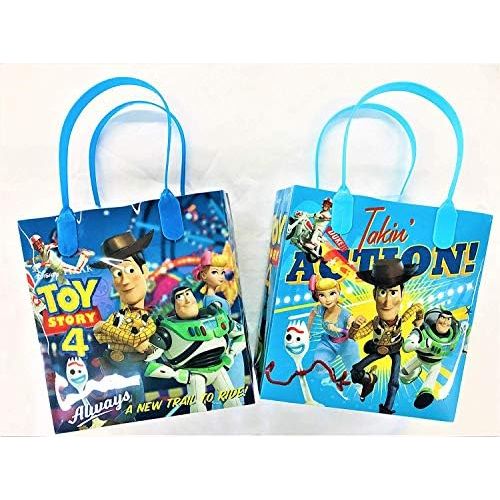 디즈니 [아마존베스트]Disney Toy Story Reusable Party Favor Goodie Small Gift Bags (12 Bags)