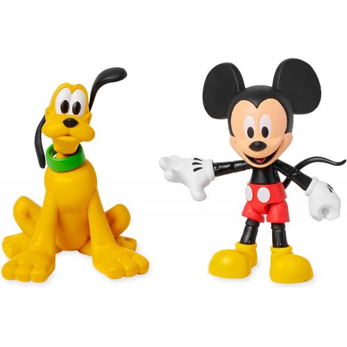 디즈니 [아마존베스트]Disney Mickey Mouse and Pluto Action Figure Set Toybox