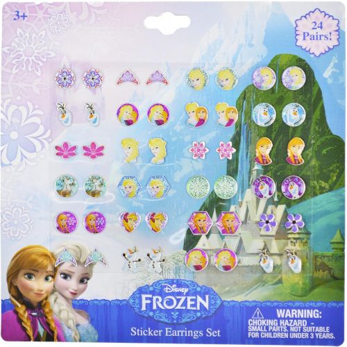 디즈니 [아마존베스트]Disney Frozen Party Favors, Sticker Earrings, Glitter Bracelets, and Lip Balm, PLUS Frozen Bag