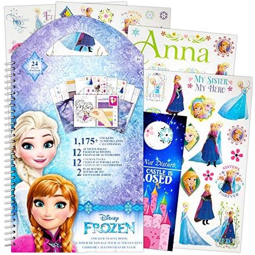 디즈니 [아마존베스트]Disney Frozen Stickers Travel Activity Set with Stickers, Activities, and Castle Door Hanger