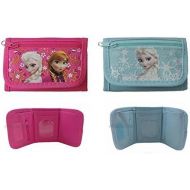 [아마존베스트]Disney Frozen Trifold Wallet x 2 (1 Blue 1 Pink)
