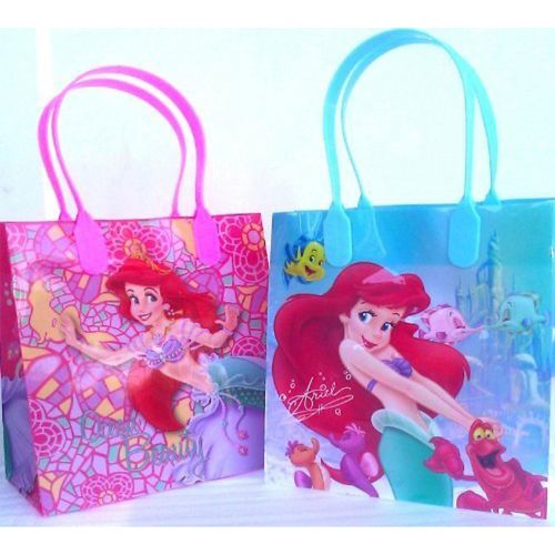 디즈니 [아마존베스트]Disney Princess Little Mermaid Ariel Ocean Beauty Reusable Party Favor Goodie Small Gift Bags (12 Bags)