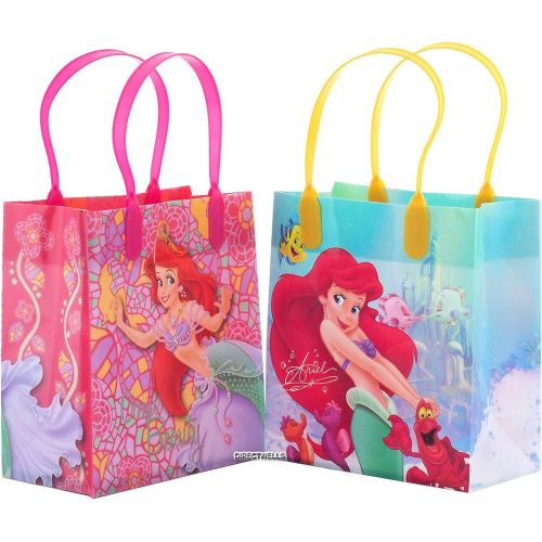 디즈니 [아마존베스트]Disney Princess Little Mermaid Ariel Ocean Beauty Reusable Party Favor Goodie Small Gift Bags (12 Bags)