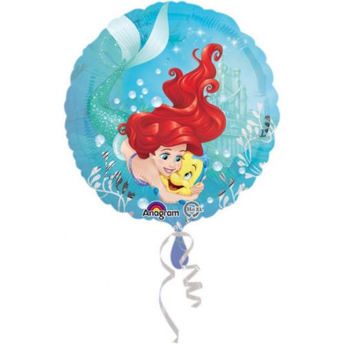 디즈니 [아마존베스트]Disney Little Mermaid Foil Balloon Bouquet, Pack of 5