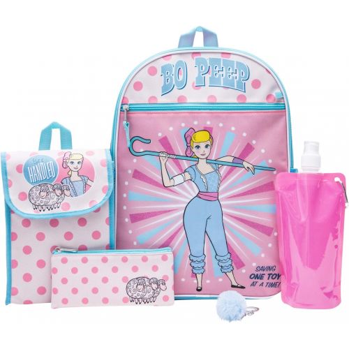 디즈니 [아마존베스트]Amazon.com | Toy Story Backpack Combo Set - Disney Pixar Toy Story Girls 6 Piece Backpack Set - Bo Peep & Buzz Lightyear Backpack & Lunch Kit (Light Pink) | Kids Backpacks