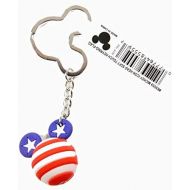 [아마존베스트]Disney 85559 Mickey Mouse American Flag Icon Ball Key Ring, Multicolor
