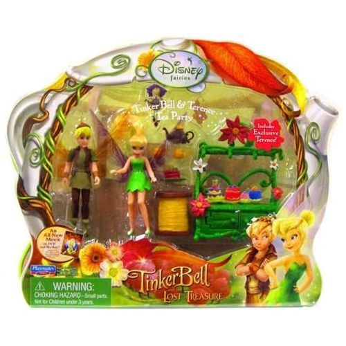 디즈니 [아마존베스트]Playmates Toys Disney Fairies Tinkerbell & The Lost Treasure Playset Tinkerbell & Terence Tea Party