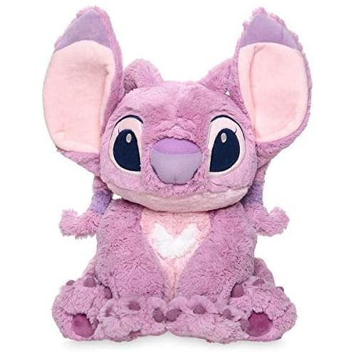 디즈니 [아마존베스트]Official Disney Lilo and Stitch Medium Pink Angel Soft Plush Toy 37 Centimeter