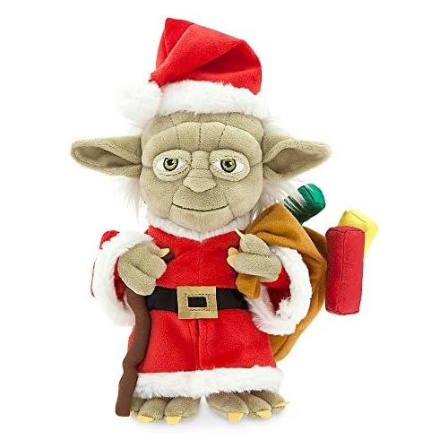 디즈니 [아마존베스트]Disney Santa Yoda Holiday Plush - Small - 9
