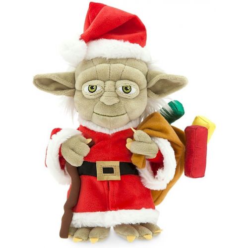 디즈니 [아마존베스트]Disney Santa Yoda Holiday Plush - Small - 9