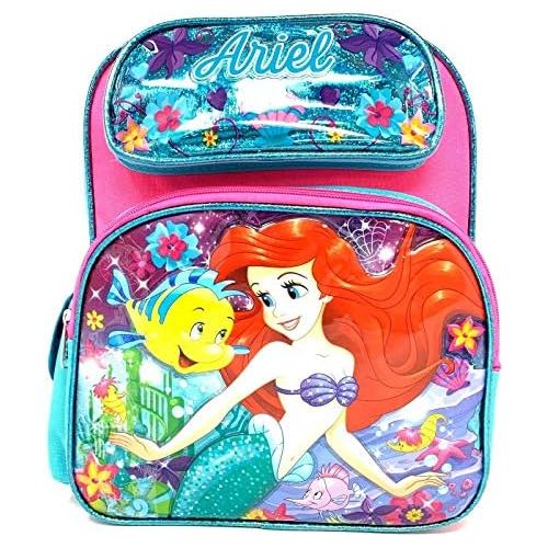 디즈니 [아마존베스트]Amazon.com | Disney The Little Mermaid Ariel 12 inch Pink Small School Backpack | Kids Backpacks