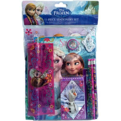 디즈니 [아마존베스트]Disney Frozen Elsa & Anna 11 Piece School Supply Stationary Set