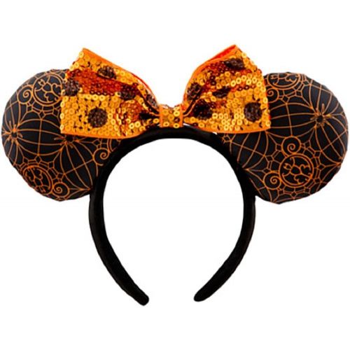 디즈니 [아마존베스트]Disney Minnie Mouse Ears Headband Halloween Orange Black Theme Parks