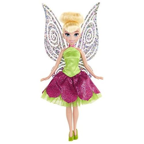 디즈니 [아마존베스트]Disney Fairies Classic Tink with Dress Doll, Pink/Green
