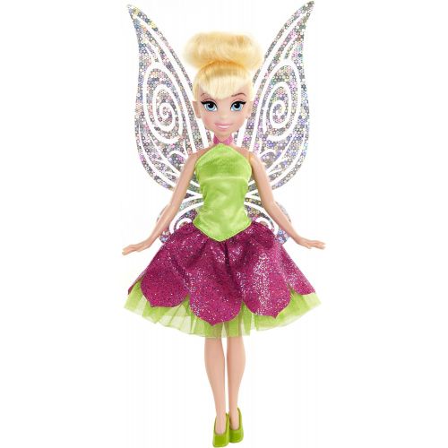 디즈니 [아마존베스트]Disney Fairies Classic Tink with Dress Doll, Pink/Green