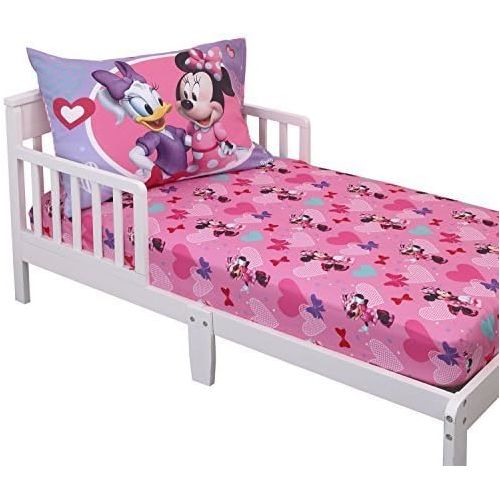 디즈니 [아마존베스트]Disney Minnie Mouse Toddler Sheet Set