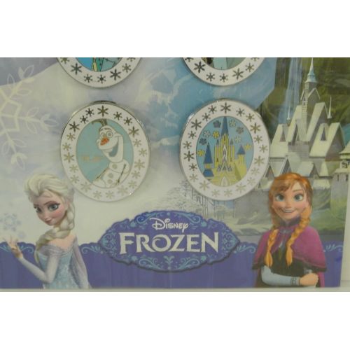 디즈니 [아마존베스트]Disney Booster Trading Pin Set of 4 Frozen Olaf Elsa Anna Castle Pack