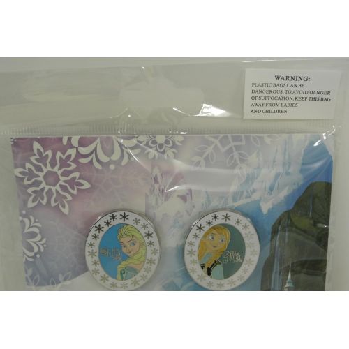 디즈니 [아마존베스트]Disney Booster Trading Pin Set of 4 Frozen Olaf Elsa Anna Castle Pack