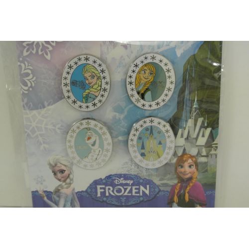 디즈니 [아마존베스트]Disney Booster Trading Pin Set of 4 Frozen Olaf Elsa Anna Castle Pack