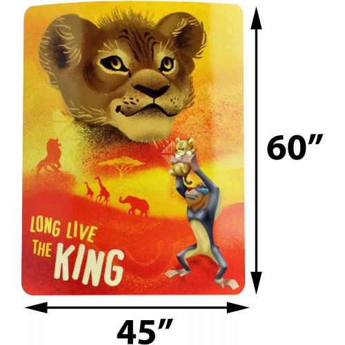 디즈니 [아마존베스트]Disney The Lion King Kids Fleece Blanket & Throw, Super Soft, Warm, Breathable Fabric Comfortable Nap Mat, 45 x 60 inch Collectible Throw Ideal for Newborns, Toddlers, Babies, Chil