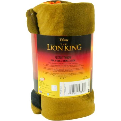 디즈니 [아마존베스트]Disney The Lion King Kids Fleece Blanket & Throw, Super Soft, Warm, Breathable Fabric Comfortable Nap Mat, 45 x 60 inch Collectible Throw Ideal for Newborns, Toddlers, Babies, Chil