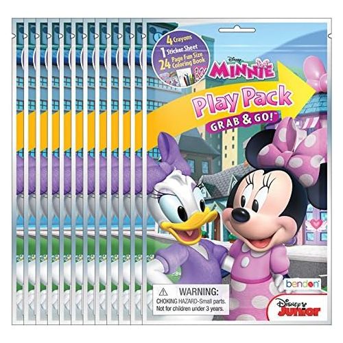 디즈니 [아마존베스트]Bendon Disney Minnie Mouse Grab and Go Play Packs (Pack of 12)