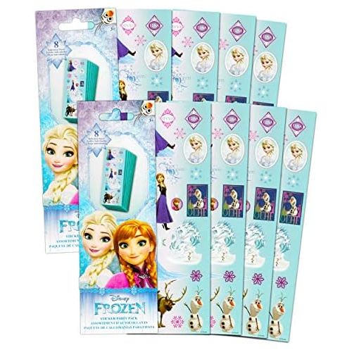 디즈니 [아마존베스트]Disney Frozen Stickers Party Favors 12 Sheets