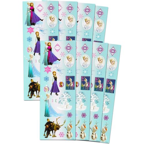 디즈니 [아마존베스트]Disney Frozen Stickers Party Favors 12 Sheets