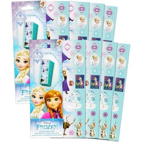 디즈니 [아마존베스트]Disney Frozen Stickers Party Favors 12 Sheets