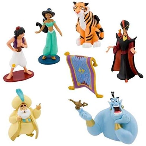 디즈니 [아마존베스트]Disney Parks Exclusive Aladdin Princess Jasmine Figurine 7 Pc. Playset