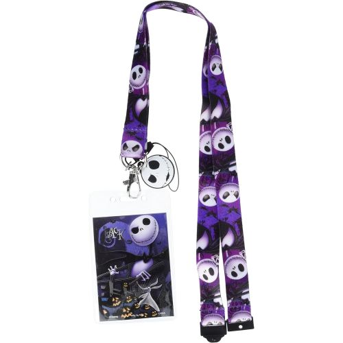 디즈니 [아마존베스트]Disney Tim Burtons The Nightmare Before Christmas Jack Lanyard with Soft Dangle & Card Holder