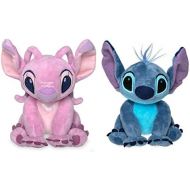 [아마존베스트]Disney Store Stitch & Angel Mini Plush Doll Set - Lilo & Stitch - 6 Inch Seated