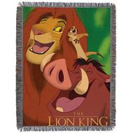 [아마존베스트]Disneys The Lion King, Jungle Friends Woven Tapestry Throw Blanket, 48 x 60, Multi Color