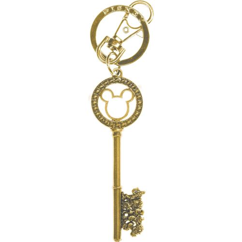 디즈니 [아마존베스트]Disney Gold Master Key with Gem Beads Pewter Key Ring