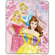 [아마존베스트]Disney Princesses, Dream and Beauty Reversible Silk Touch Throw Blanket, 40 x 50, Multi Color