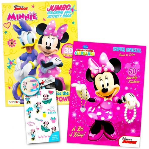 디즈니 [아마존베스트]Disney Minnie Mouse Coloring Book Set with Stickers -- 2 Deluxe Coloring Books and over 150 Stickers