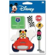 [아마존베스트]Disney Race Car Mickey Dimensional Sticker