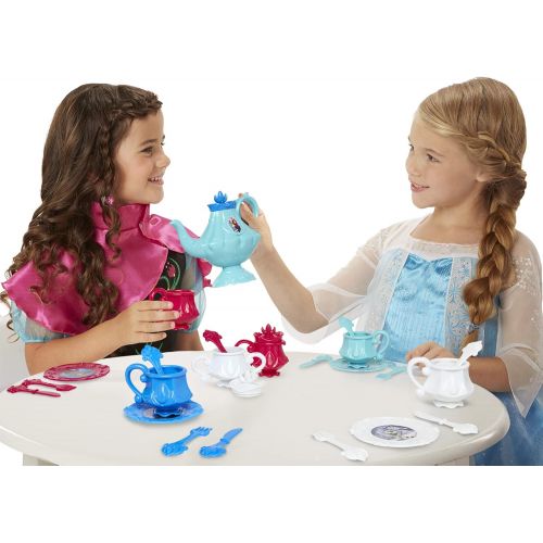 디즈니 [아마존베스트]Disney Frozen 26 Piece Dinnerware Tea Set