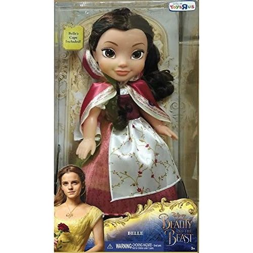 디즈니 [아마존베스트]Disney Beauty and The Beast Belle Red Dress 14-Inch Doll with Cape