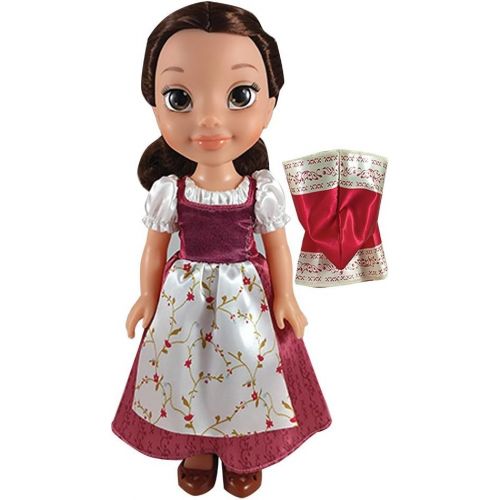 디즈니 [아마존베스트]Disney Beauty and The Beast Belle Red Dress 14-Inch Doll with Cape