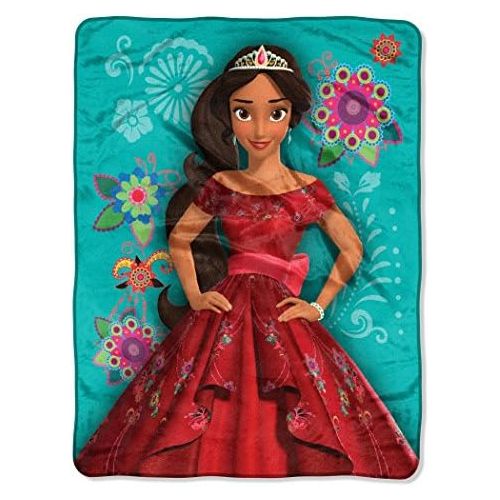 디즈니 [아마존베스트]Disneys Elena of Avalor, Elena Time Micro Raschel Throw Blanket, 46 x 60, Multi Color