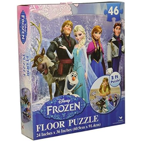 디즈니 [아마존베스트]Disney Frozen Floor Puzzle (46-Piece) 24 x 36 Styles Will Vary